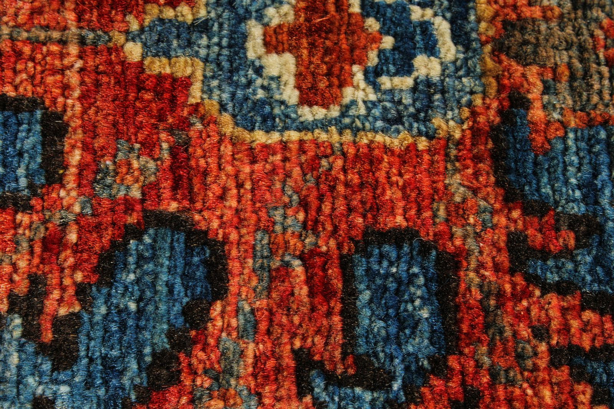 3x18 Blue and Multicolor Anatolian Traditional Runner
