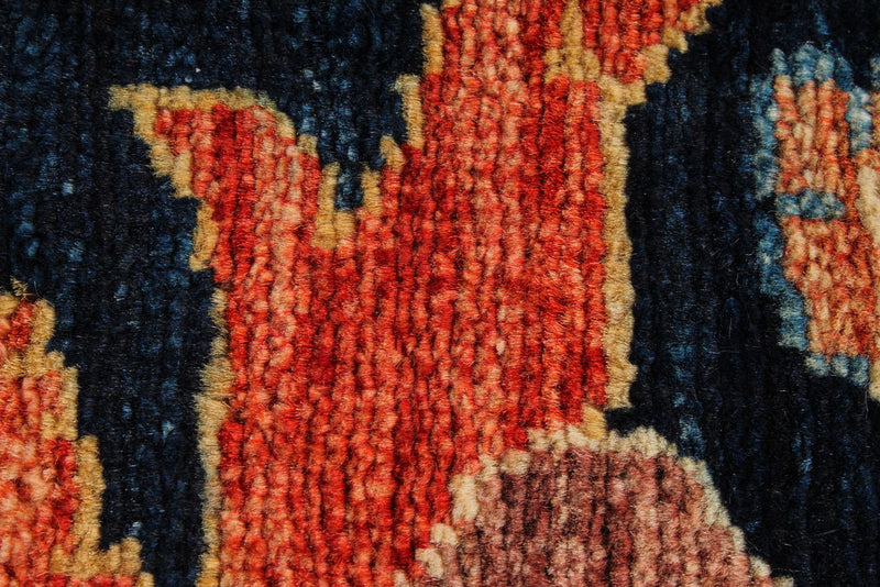 3x19 Navy and Rust Anatolian Traditional Runner