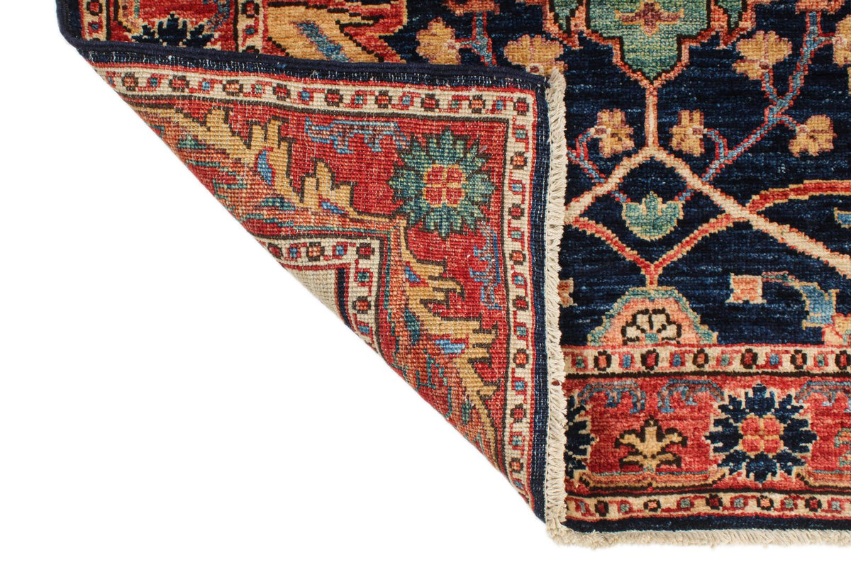 3x19 Navy and Rust Anatolian Traditional Runner