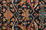 3x19 Navy and Rust Anatolian Traditional Runner