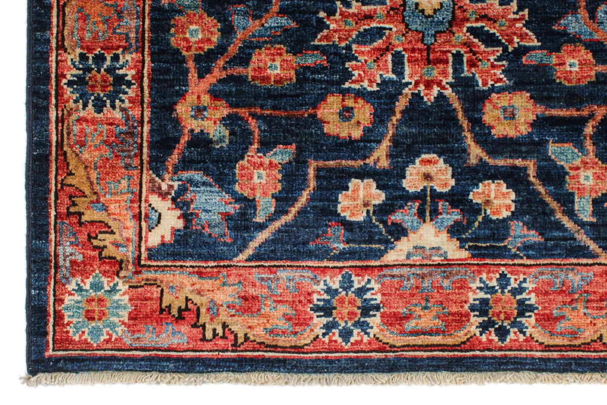 3x19 Navy and Rust Anatolian Traditional Runner
