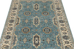 4x6 Red and Multicolor Turkish Oushak Rug