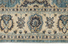 4x6 Blue and Multicolor Turkish Oushak Rug