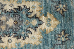 4x6 Blue and Multicolor Turkish Oushak Rug