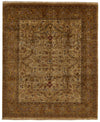 8x10 Gold and Beige Persian Traditional Rug