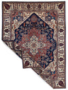 9x12 Navy and Ivory Anatolian Traditional Rug