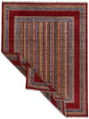 10x13 Multicolor and Red Turkish Tribal Rug