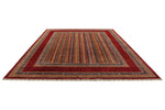 10x13 Multicolor and Red Turkish Tribal Rug