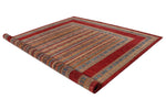 10x13 Multicolor and Red Turkish Tribal Rug