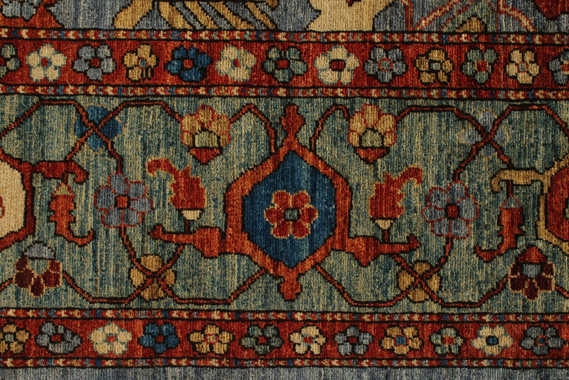 10x14 Gray and Multicolor Anatolian Traditional Rug
