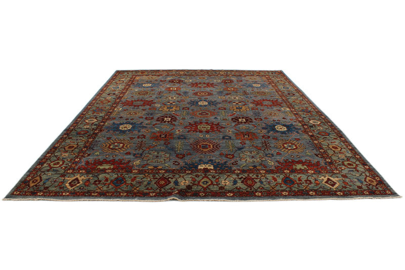 10x14 Gray and Multicolor Anatolian Traditional Rug