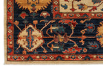 10x14 Ivory and Navy Anatolian Traditional Rug