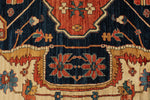 10x14 Ivory and Navy Anatolian Traditional Rug