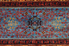 10x14 Red and Blue Turkish Tribal Rug