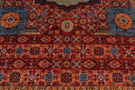 10x14 Red and Blue Turkish Tribal Rug