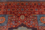 10x14 Red and Blue Turkish Tribal Rug