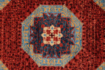 10x14 Red and Blue Turkish Tribal Rug