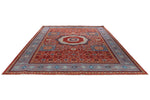 10x14 Red and Blue Turkish Tribal Rug