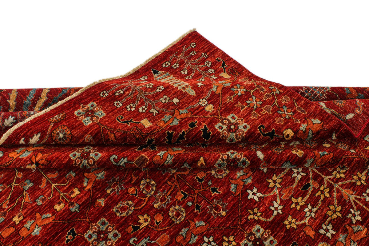 9x12 Rust and Multicolor Anatolian Traditional Rug