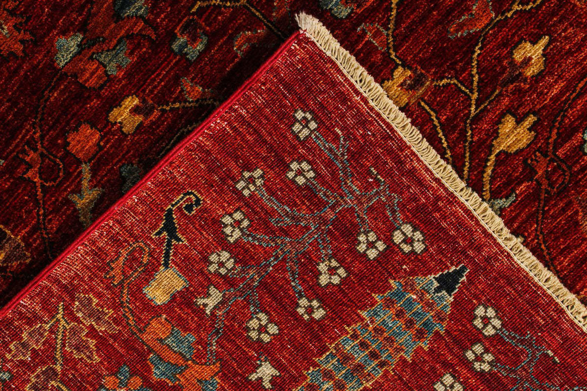 9x12 Rust and Multicolor Anatolian Traditional Rug