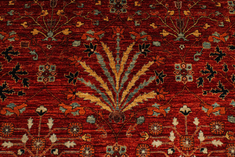 9x12 Rust and Multicolor Anatolian Traditional Rug