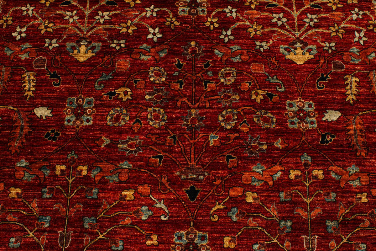 9x12 Rust and Multicolor Anatolian Traditional Rug