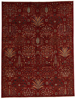 9x12 Rust and Multicolor Anatolian Traditional Rug