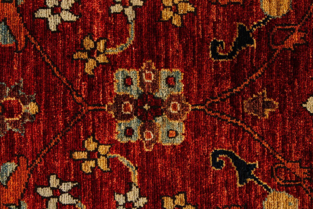 9x12 Rust and Multicolor Anatolian Traditional Rug
