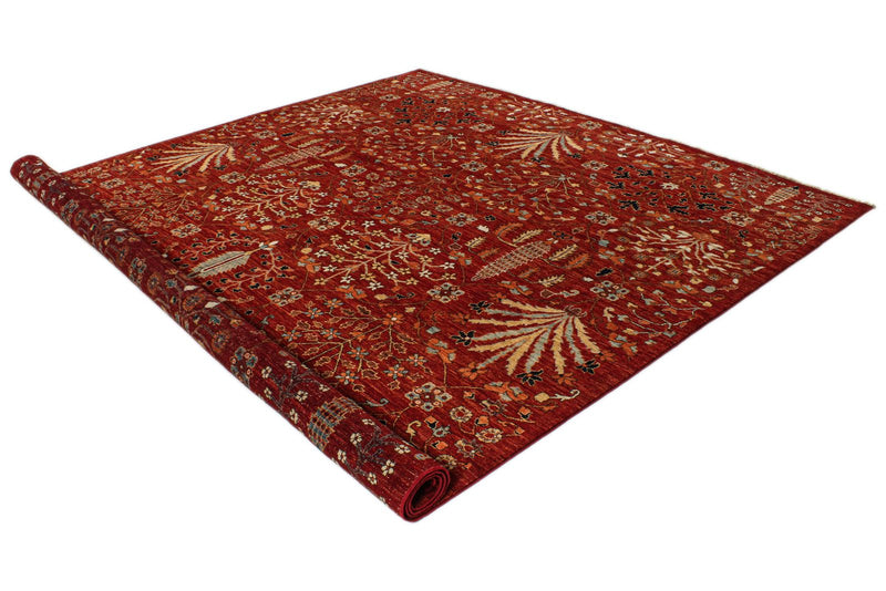 9x12 Rust and Multicolor Anatolian Traditional Rug