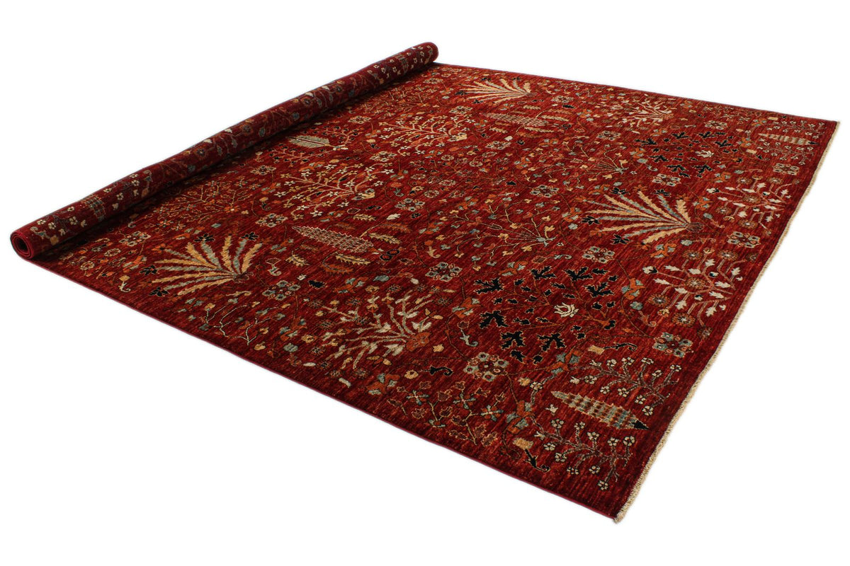 9x12 Rust and Multicolor Anatolian Traditional Rug
