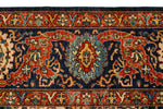 9x12 Ivory and Navy Anatolian Traditional Rug
