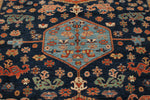 8x10 Navy and Rust Anatolian Traditional Rug