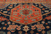 8x10 Navy and Rust Anatolian Traditional Rug