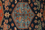 8x10 Navy and Rust Anatolian Traditional Rug