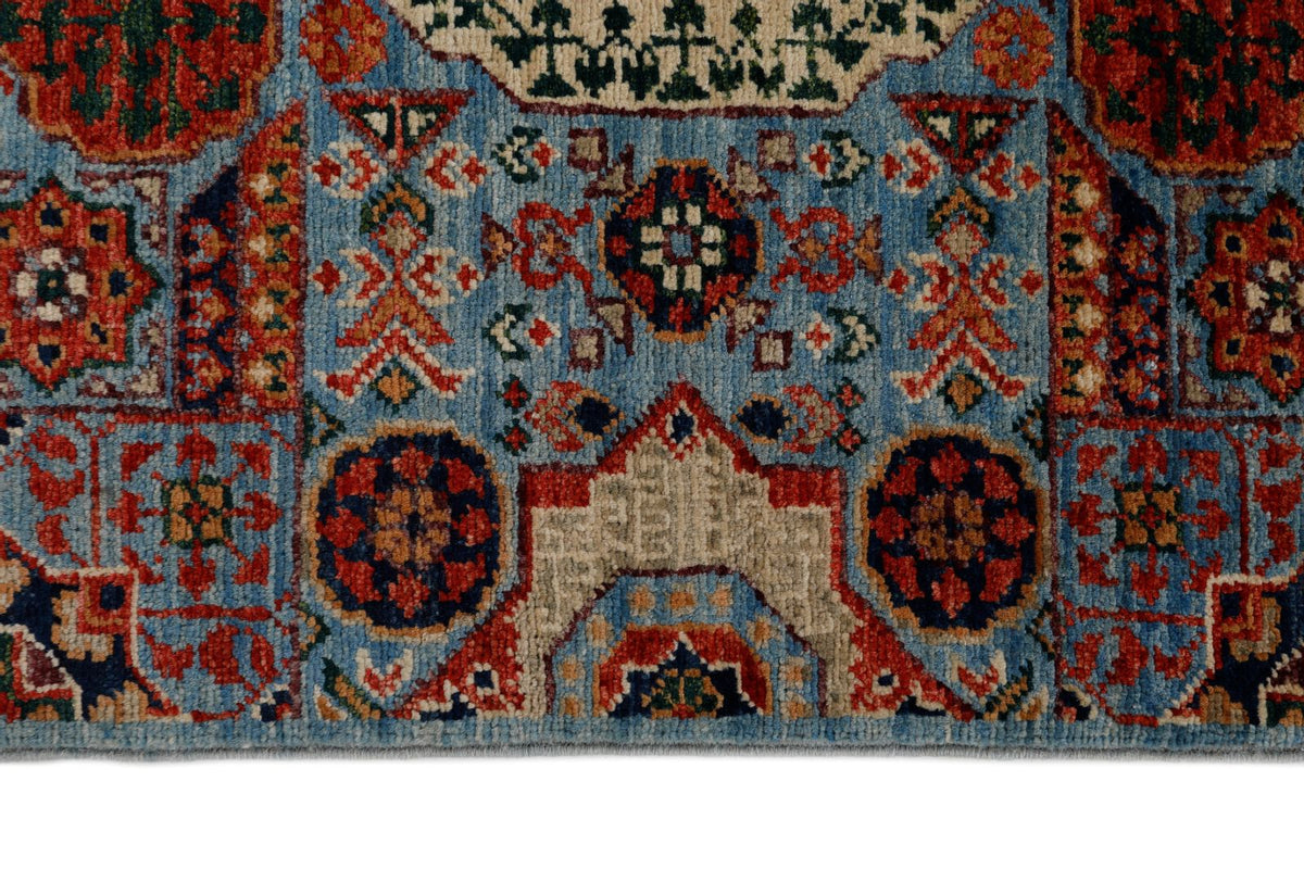 3x16 Blue and Multicolor Turkish Tribal Runner
