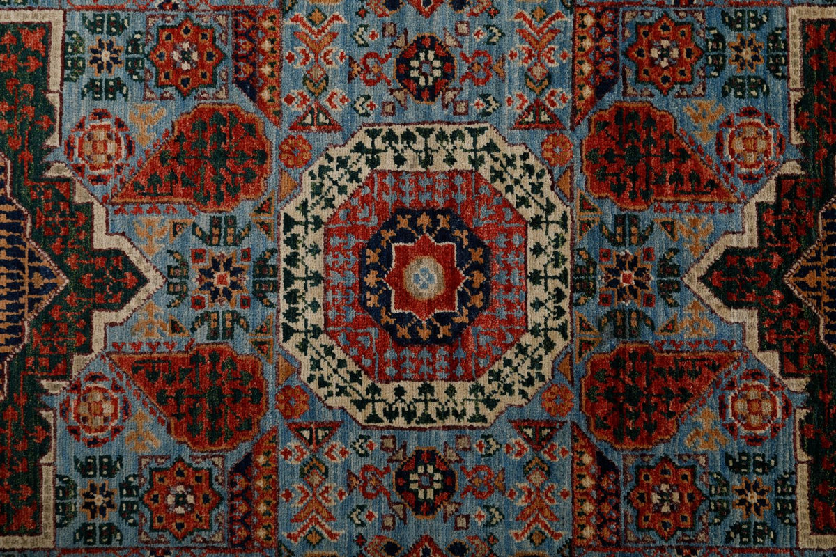3x16 Blue and Multicolor Turkish Tribal Runner
