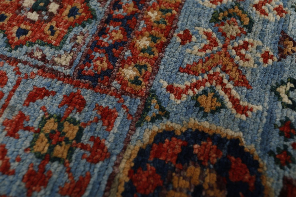 3x16 Blue and Multicolor Turkish Tribal Runner