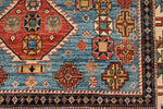 5x8 light Blue and Ivory Anatolian Traditional Rug