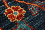 3x12 Navy and Red Anatolian Traditional Runner