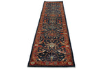 3x12 Navy and Red Anatolian Traditional Runner