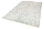 6x9 Gray and Blue Modern Contemporary Rug