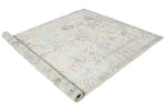 6x9 Gray and Blue Modern Contemporary Rug