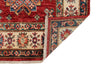 3x38 Red and Ivory Kazak Tribal Runner