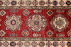 3x38 Red and Ivory Kazak Tribal Runner