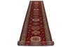 3x16 Red and Multicolor Kazak Tribal Runner