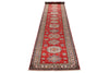 3x16 Red and Multicolor Kazak Tribal Runner