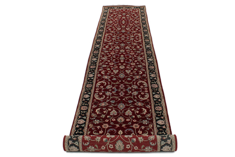 3x14 Red and Black Turkish Persian Runner