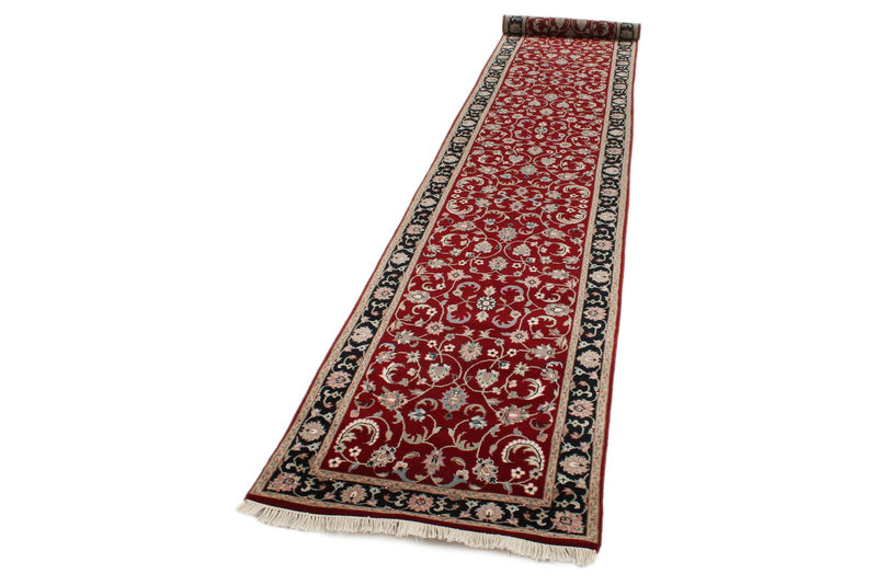 3x14 Red and Black Turkish Persian Runner