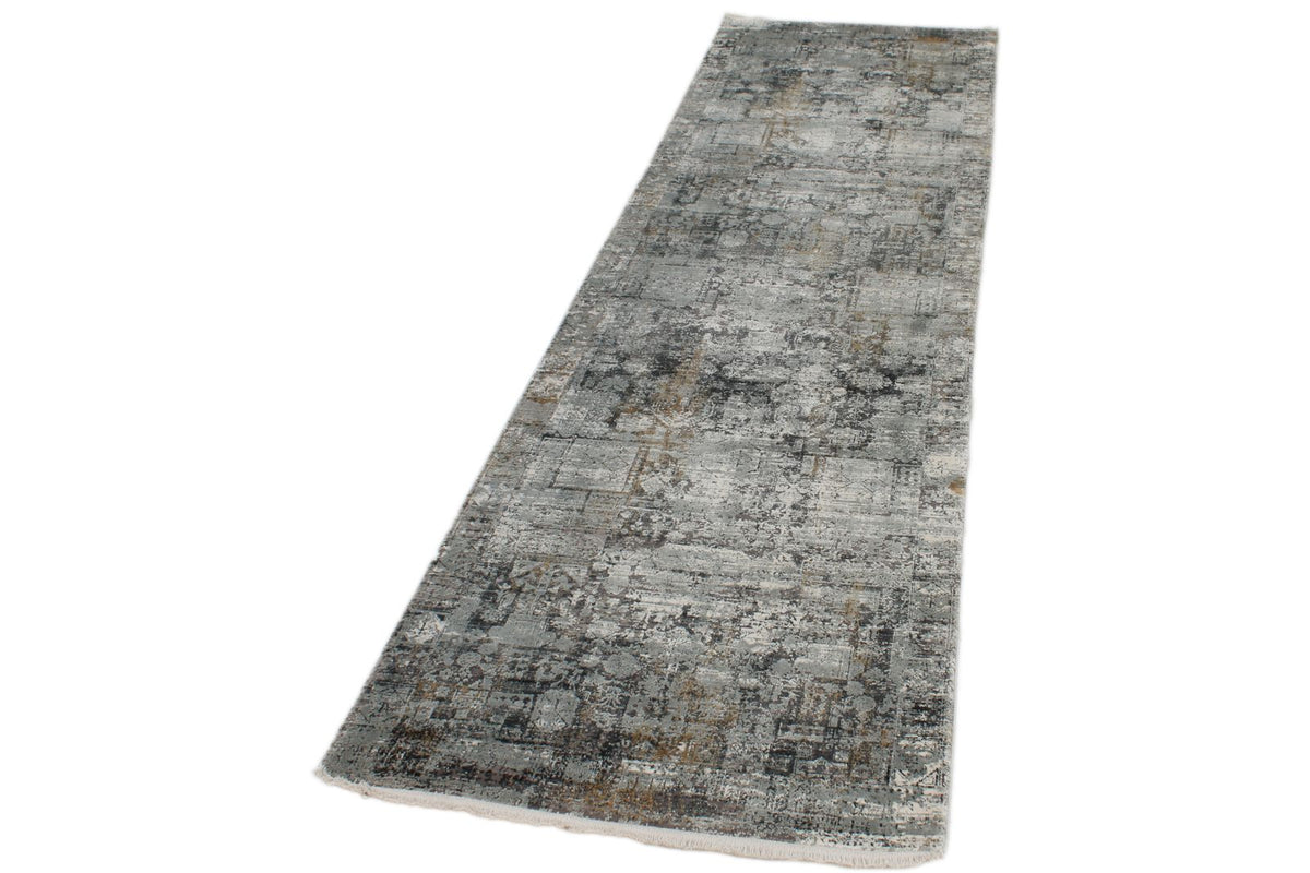3x10 Ivory and Gray Turkish Antep Runner