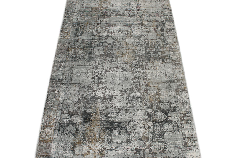 3x10 Ivory and Gray Turkish Antep Runner